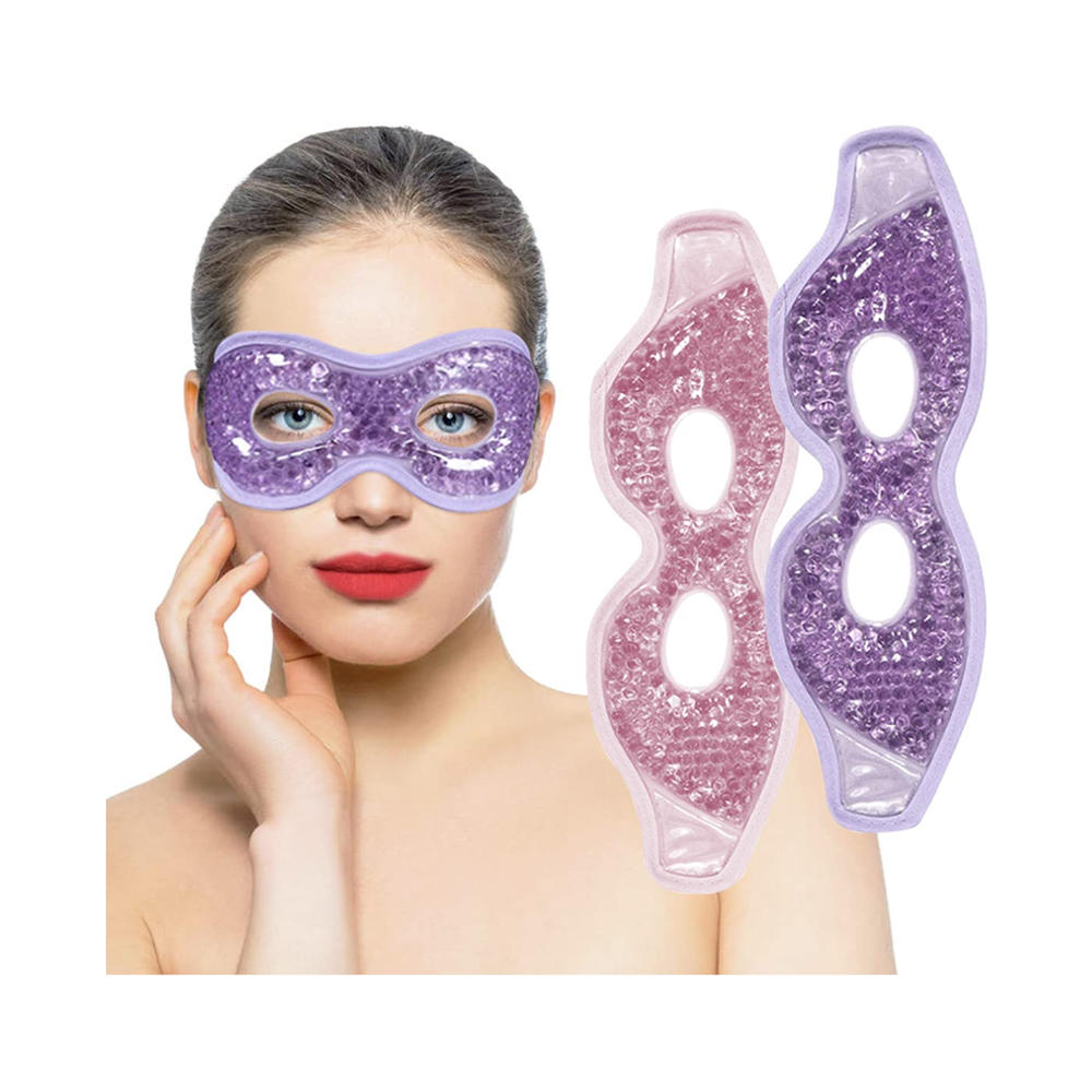 Охлаждающая гелевая маска для глаз с отверстиями для глаз многоразовые гелевые шарики охлаждающие маски для глаз от опухших глаз и отеков